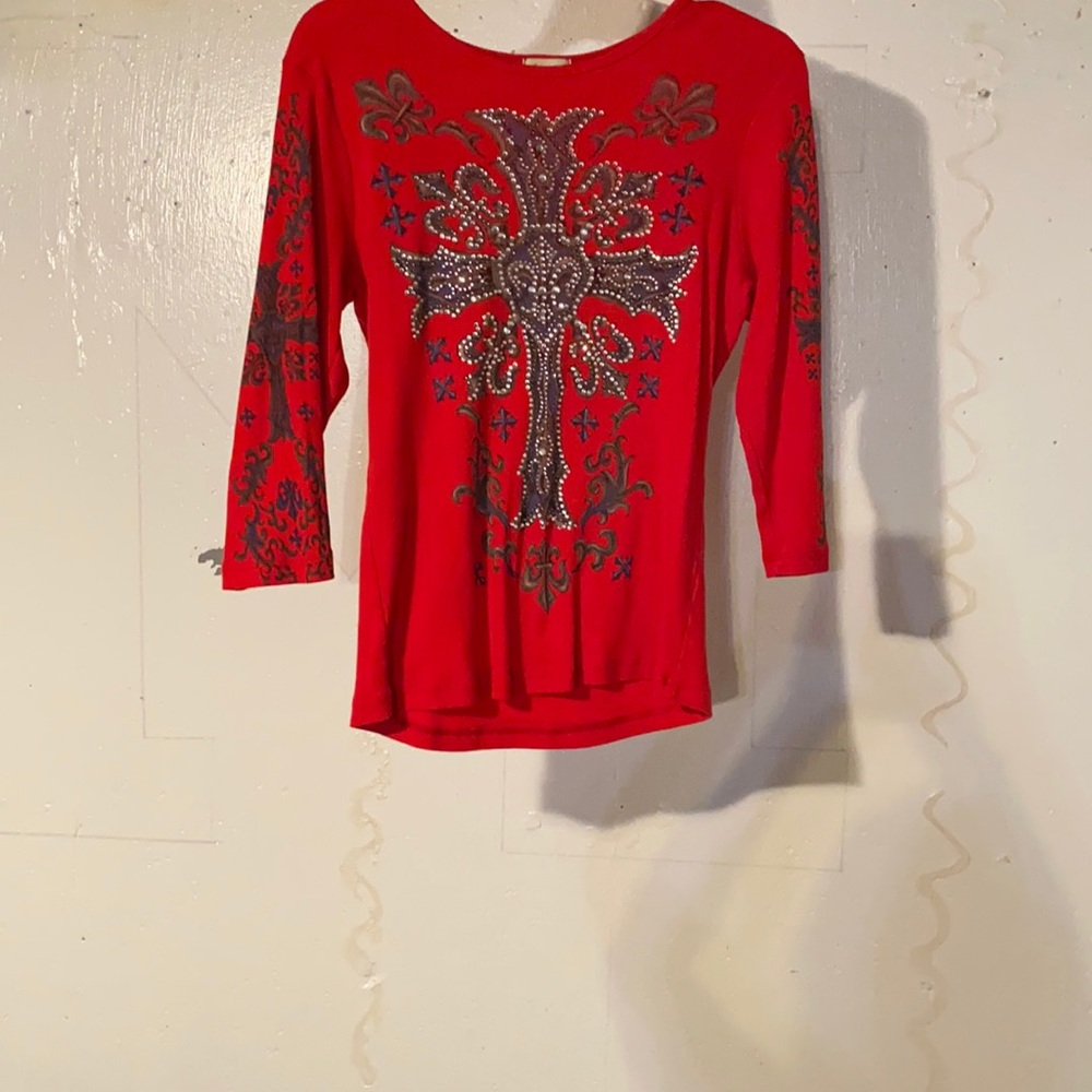 Red Cross Long Sleeve Shirt